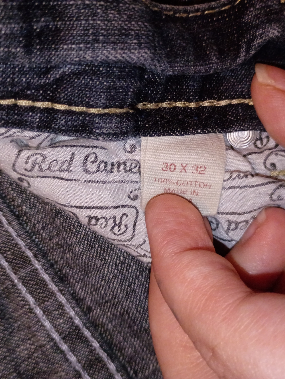 Red Camel Men's Relaxed-Fit Dark Blue Jeans - Picture 3 of 3